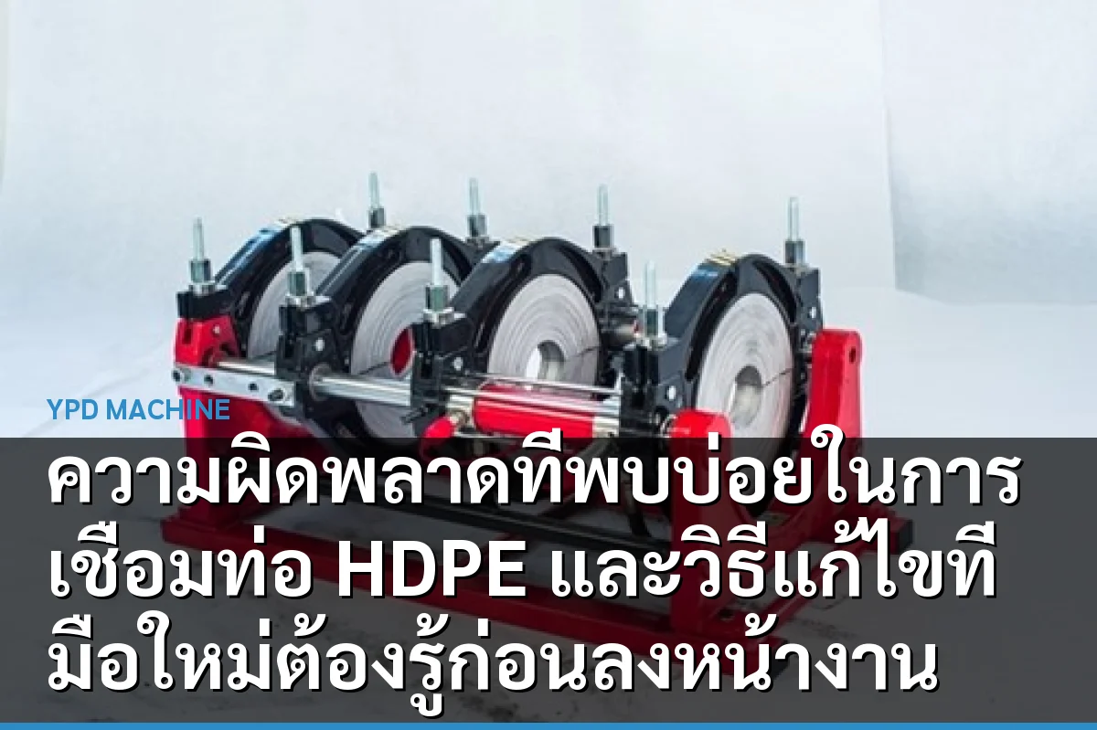 ความผิดพลาดที่พบบ่อยในการเชื่อมท่อ HDPE และวิธีแก้ไขที่มือใหม่ต้องรู้ก่อนลงหน้างาน