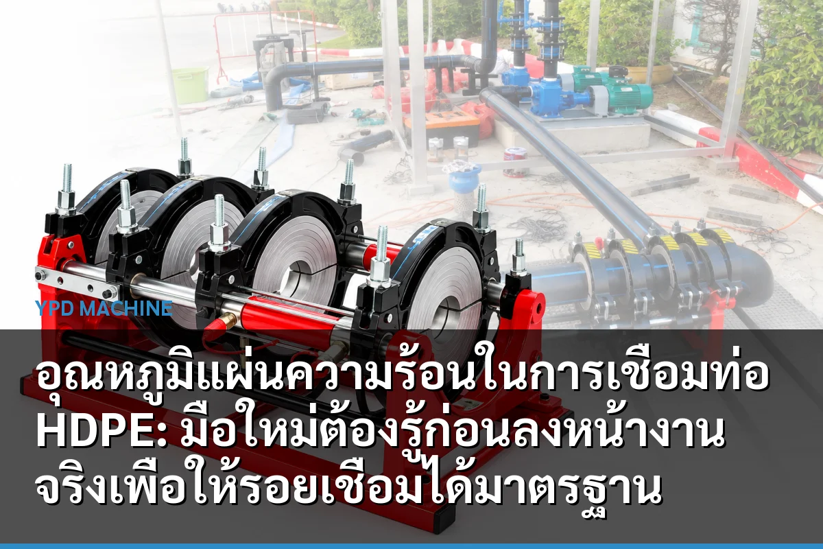 อุณหภูมิแผ่นความร้อนในการเชื่อมท่อ HDPE: มือใหม่ต้องรู้ก่อนลงหน้างานจริงเพื่อให้รอยเชื่อมได้มาตรฐาน