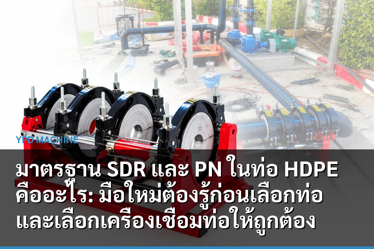 มาตรฐาน SDR และ PN ในท่อ HDPE คืออะไร: มือใหม่ต้องรู้ก่อนเลือกท่อและเลือกเครื่องเชื่อมท่อให้ถูกต้อง