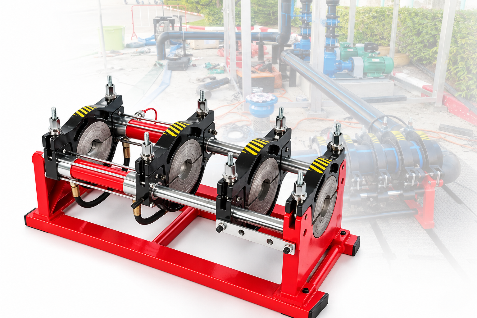 เครื่องเชื่อมท่อแบบไฮดรอลิค รุ่น PE160H สำหรับงานท่อHDPE